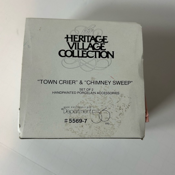 Department 56 Dickens' Village Town Crier & Chimney Sweep, Accessories, People - Picture 9 of 9